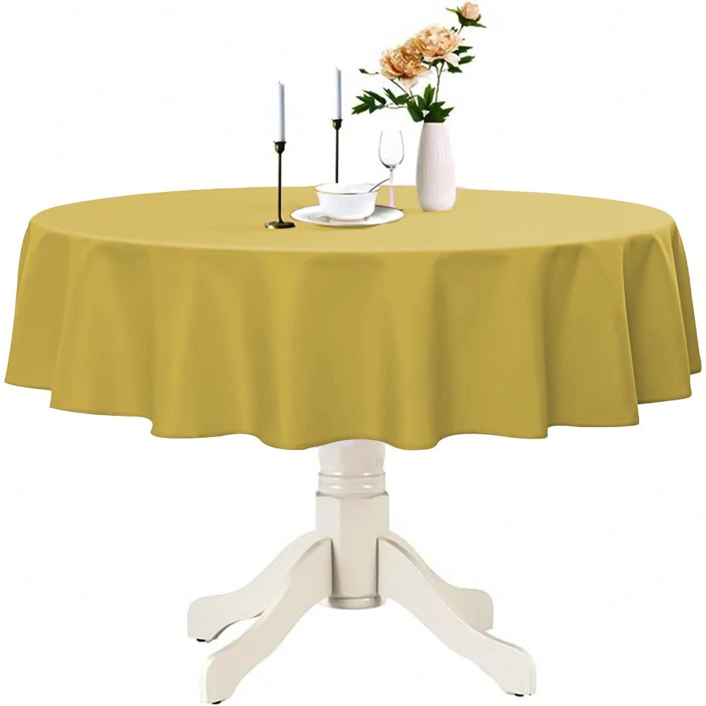 Plastic Table Cloth Reusable Waterproof Wipeable Table Protector Cover 84"