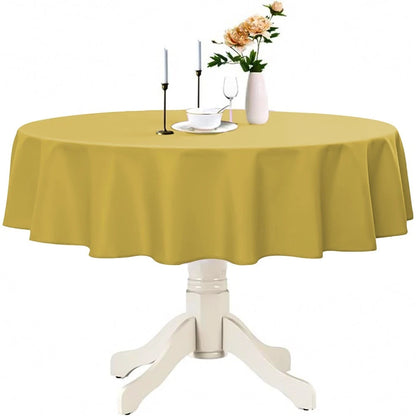 Plastic Table Cloth Reusable Waterproof Wipeable Table Protector Cover 84"