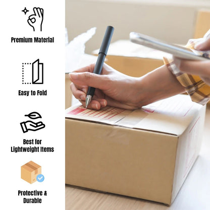 Strong Cardboard Boxes Single Wall Parcel Packaging Carton 56cm x 23cm x 18cm