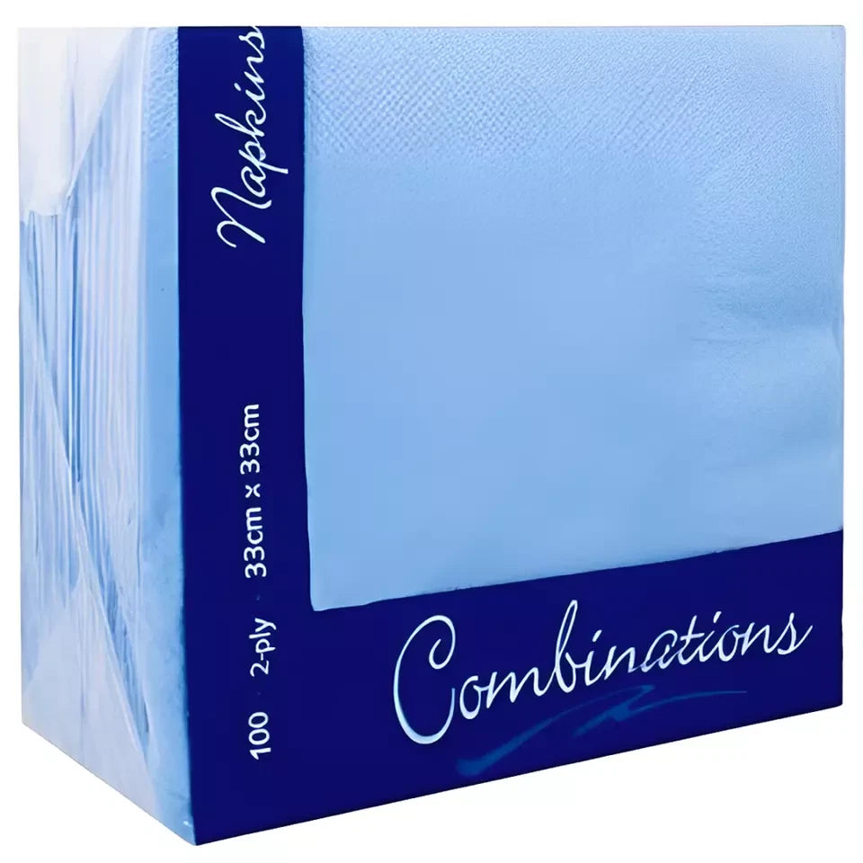 Combination Paper Napkins Colored Serviettes Tissue Paper 33cm x 33cm 2ply