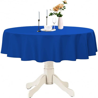 Plastic Table Cloth Reusable Waterproof Wipeable Table Protector Cover 84"