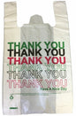 300x  Plastic Carrier Bags - Thank You Printed Large Vest