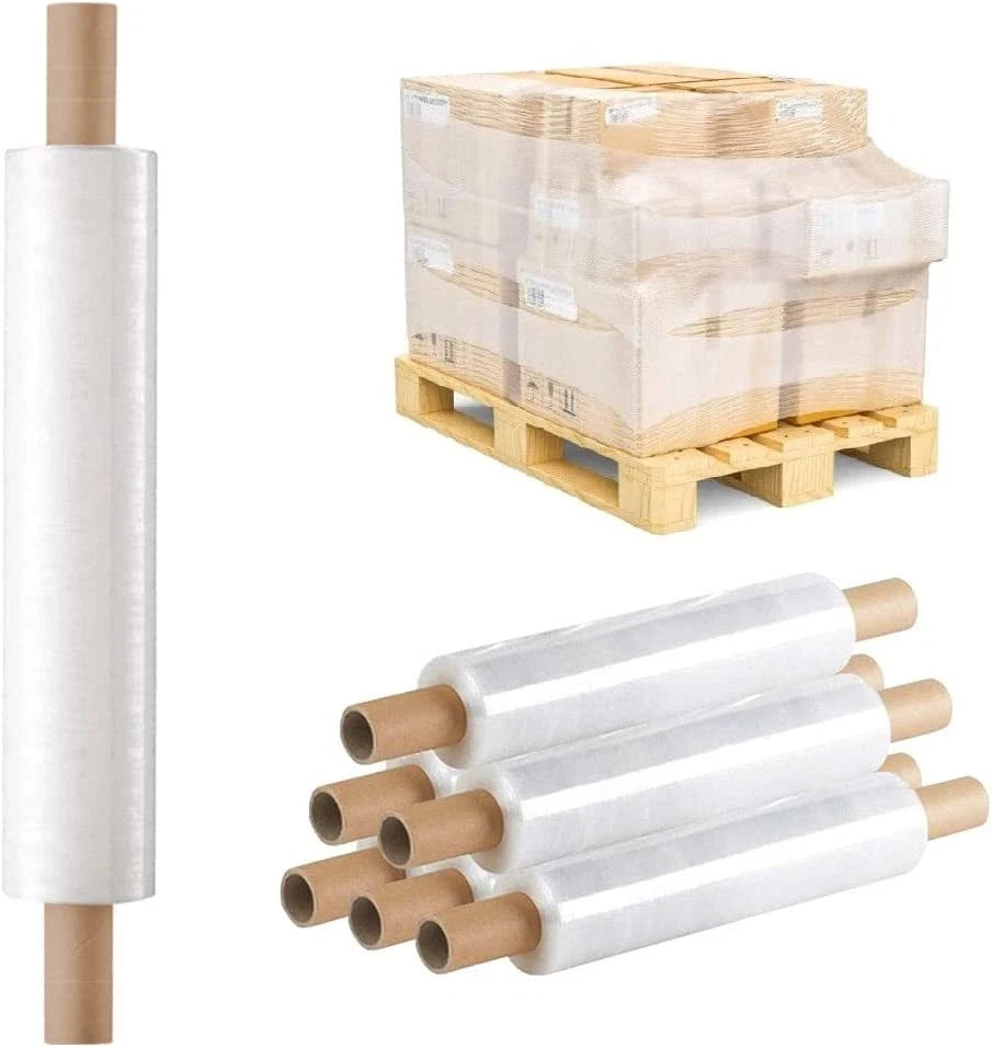 6 x Pallet Stretch Wrap Shrink Wrapping Film for Industrial Uses - All Sizes