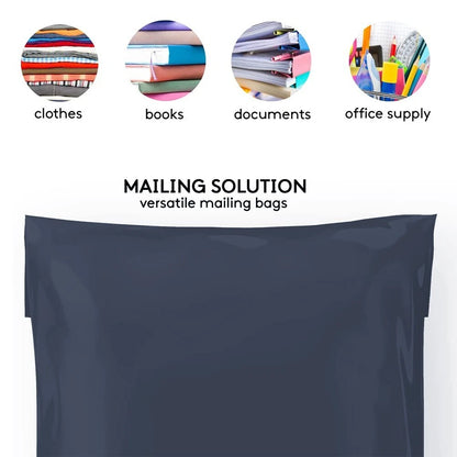 80,000 x Dark Grey Mailing Bag Misprinted Postage Mailers 8" x 12" (Full Pallet)