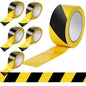 6 x Floor Marking Tape Hazard Warning Black & Yellow Caution Tape 50mm x 33m