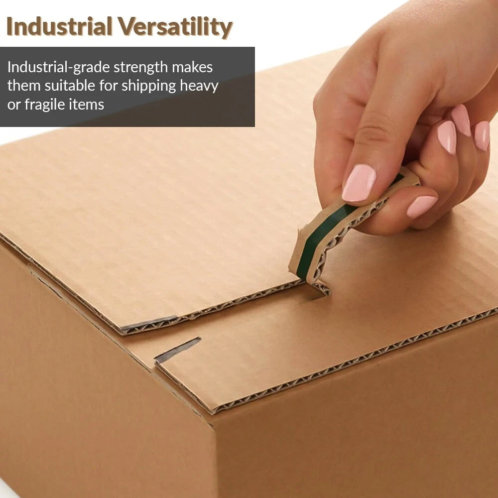 Corrugated Cardboard Boxes Self Adhesive Sticky Stripe Large Letter Box 5pcs