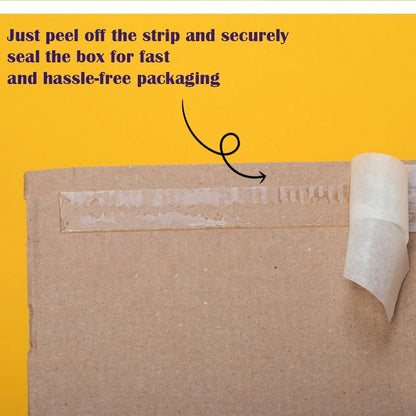 Corrugated Cardboard Boxes Self Adhesive Sticky Stripe Large Letter Box 10pcs