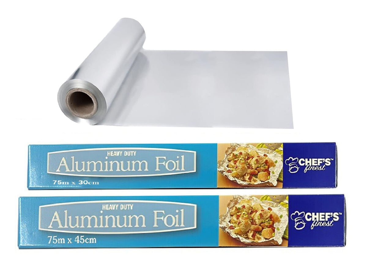 Aluminium Kitchen Foil Catering Tin Foil Roll 300mm / 450mm