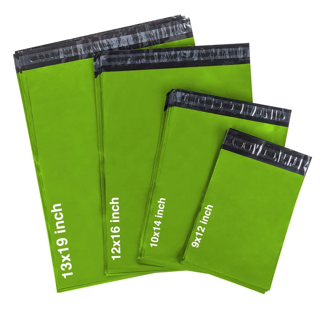 Polythene Mailing Bags Self Seal Carnival Green Postage Shipping Mailers - All Sizes