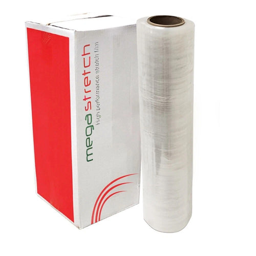 Venuscello 500mm x 300m Pallet Wrap – Mega Stretch Shrink Wrap Roll | Clear Non-Extended Core 17mu Cling Film | Waterproof & Tear-Resistant for Secure Industrial Packaging & House Moving