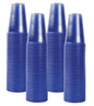 Disposable Plastic Cups Blue Reusable Drinking Vending Cups - 7oz (220ml)