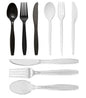 Heavy Duty Reusable Mix Cutlery Set Spoons, Forks & Knives (Tithe)