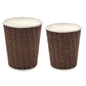 Gold Ripple Wall Coffee Cups Paper Coffee Cups for Caffe Restaurants