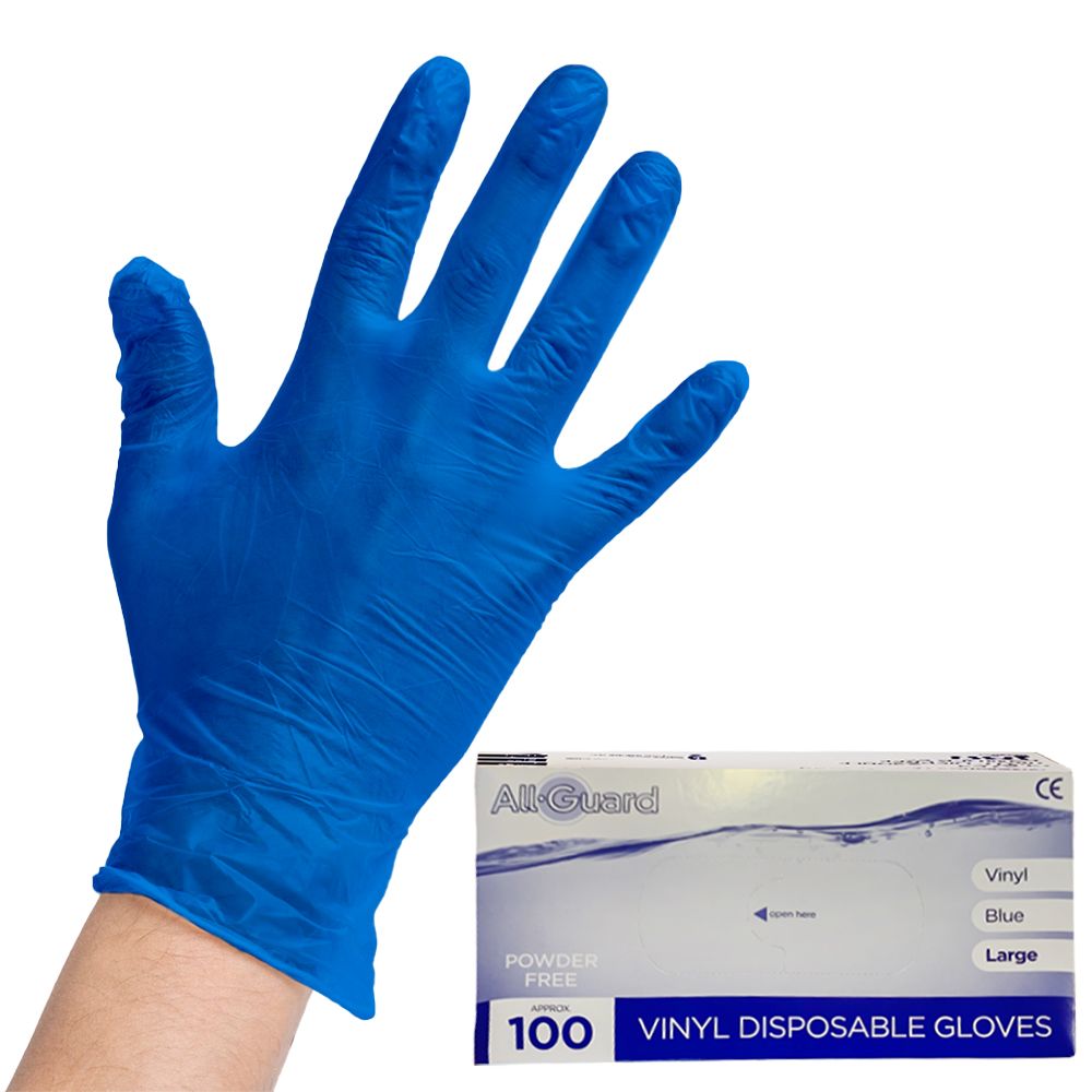 GLOVES NITRILE  BLUE