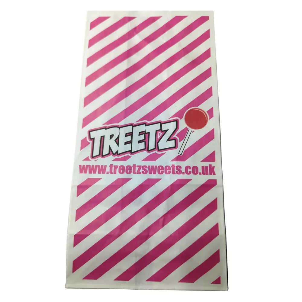 Candy Paper Bags Striped Chocolate Candy Sweet Bags - 5" x 8.5" x 10"