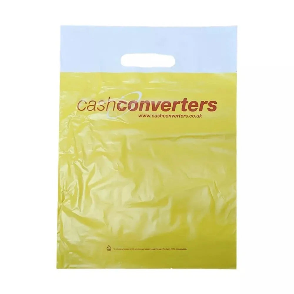 1000 x Misprinted Patch Handle Bags Reusable Plastic Shopping Bags 40cm x 30cm