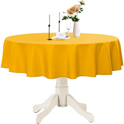Plastic Table Cloth Reusable Waterproof Wipeable Table Protector Cover 84"
