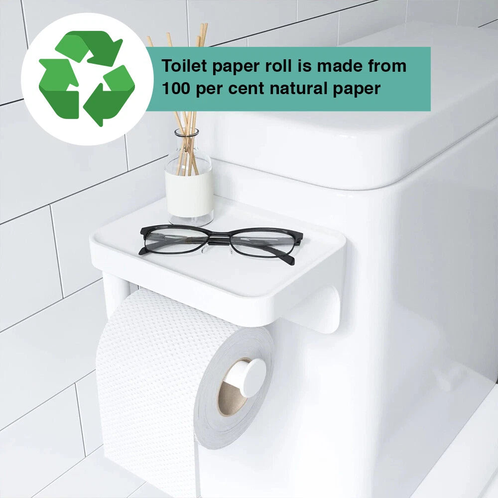 Jumbo Toilet Tissue Paper Roll Absorbent Unscented 95mm x 120m 2ply