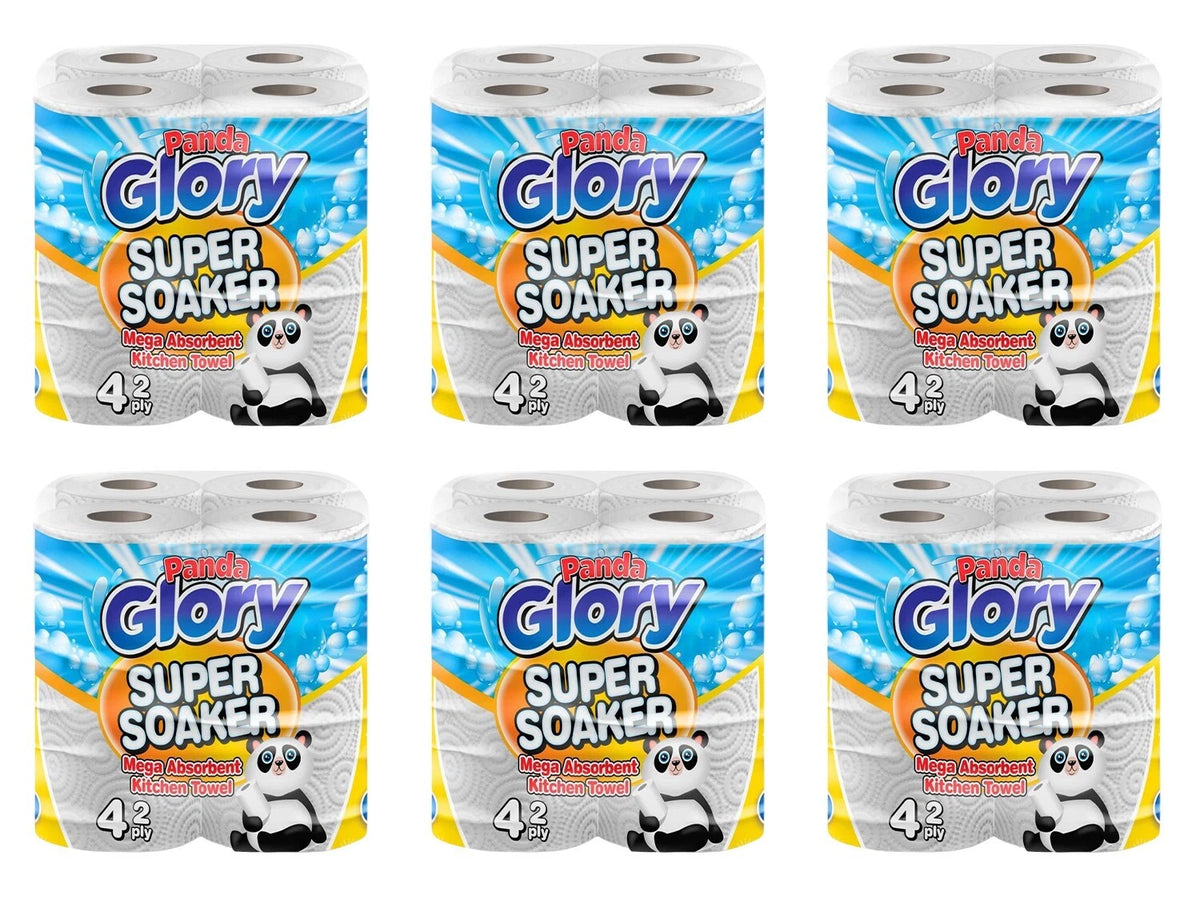 24 x Panda Glory Kitchen Towel Super Soaker Mega Absorbent 2Ply