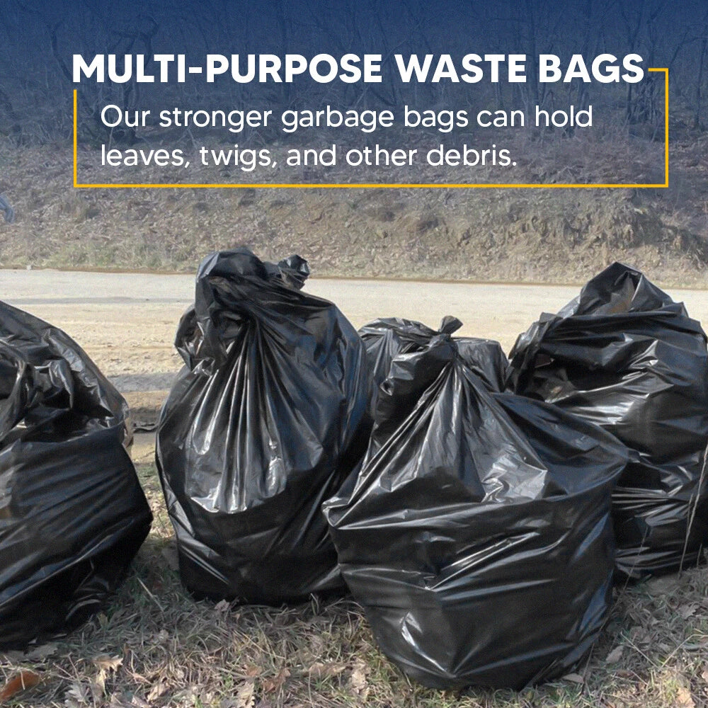Bin Liner Bags Black Wastage Rubbish Refuse Sacks 14" x 32" x 30" 20mu 50ltr