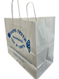 250 x Fish & Chips Takeaway Paper Bags with Handles 35cm x 30cm x 17cm