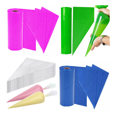 100 x Icing Piping Bags Non Sticky Disposable Cake Decoration Savoy Bag 21"