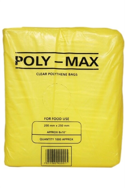 Clear Poly Max Food Freezer Storage Bags for Fruit Vegetable 500G - All Sizes