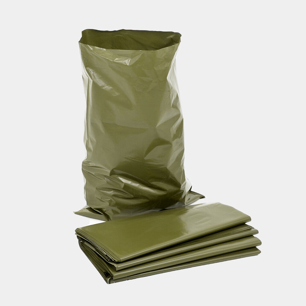 Rubble Sacks Heavy Duty 36" x 48" 350Gauge MILLITARY Green Builder Wastage Bags