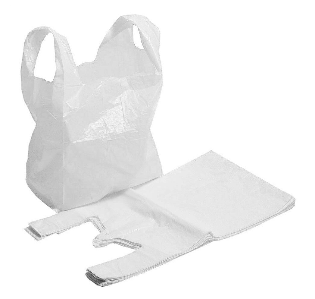 WHITE POLYTHENE CARRIERS	Bags
