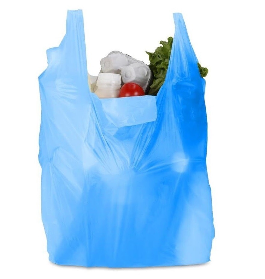 BLUE POLYTHENE CARRIERS