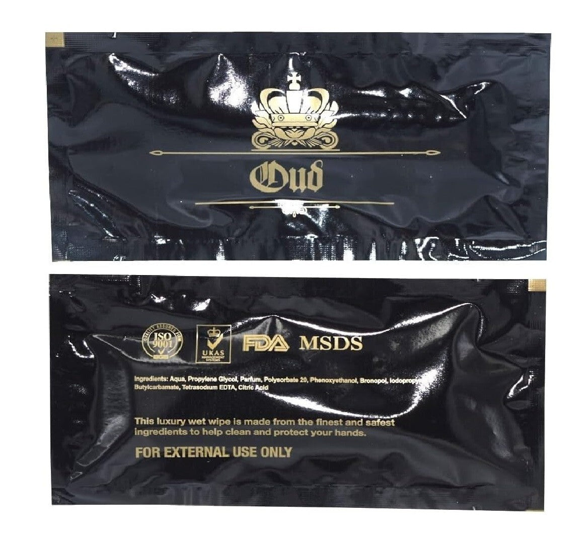 1000 x Majestic Oud Wet Wipes Moist Wipes Hand Towels Napkins Individual Wrap