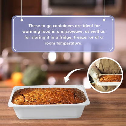500 x Reusable Plastic Food Serving Tray 7" x 9" White Tray for Baking Freezing