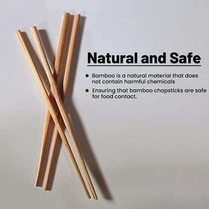 100 Pairs Wooden Chopsticks 9" (23cm) Japanese Chinese Cuisine Bamboo Chop Stick