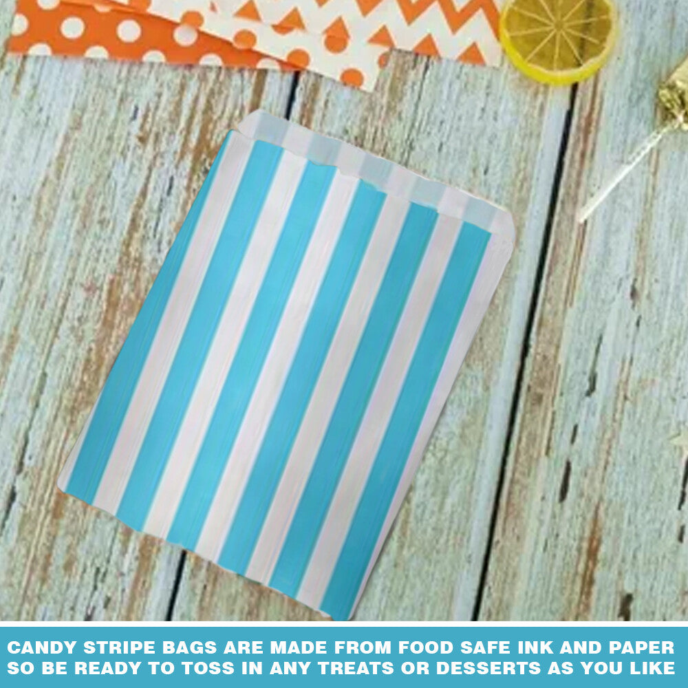Candy Paper Bags Striped Sweets Treats Parties Birthday Gifts Wedding Pick n mix
