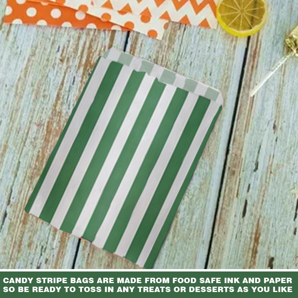 Candy Paper Bags Striped Sweets Treats Parties Birthday Gifts Wedding Pick n mix