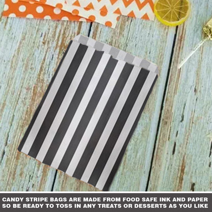Candy Paper Bags Striped Sweets Treats Parties Birthday Gifts Wedding Pick n mix