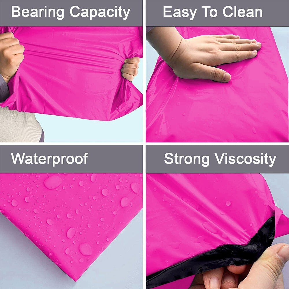 60 Pink Mixed Size Mailing Bag 6 x 9, 9 x 12, 10 x 14, 12 x 16 (Each Size 15pcs)