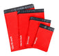60 Red Mixed Size Mailing Bag 6 x 9, 9 x 12, 10 x 14, 12 x 16 (Each Size 15pcs)