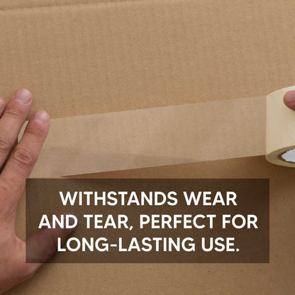 Parcel Packaging Tape Low Noise Clear & Brown Cartoon Sealing Tape 48mm x 66m