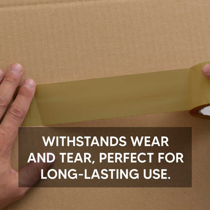 Parcel Packaging Tape Low Noise Clear & Brown Cartoon Sealing Tape 48mm x 66m