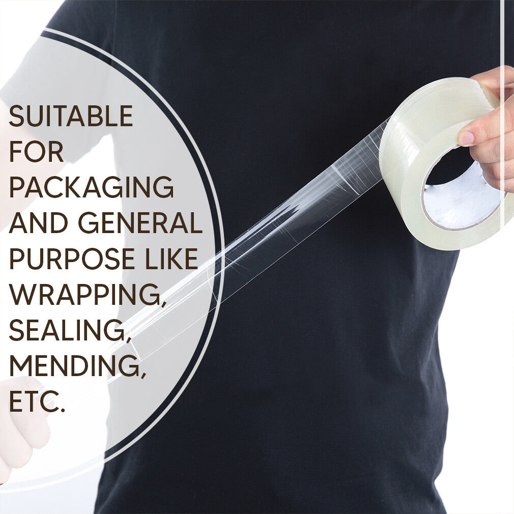 Parcel Packaging Tape 48mm x 66m Clear Fragile Brown Cartoon Sealing Tape