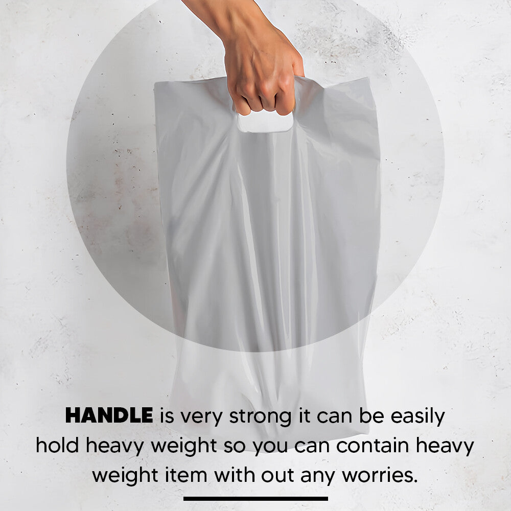 Plastic Patch Handle Carrier Bags Strong Handle Takeaway Plastic Bag for Cloths