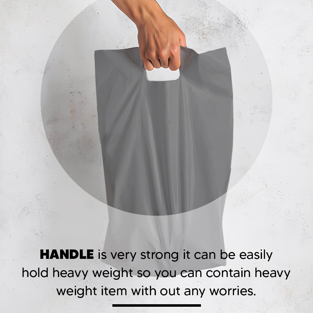 Plastic Patch Handle Carrier Bags Strong Handle Takeaway Plastic Bag for Cloths