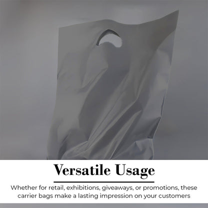 Plastic Patch Handle Carrier Bags Strong Handle Takeaway Plastic Bag for Cloths