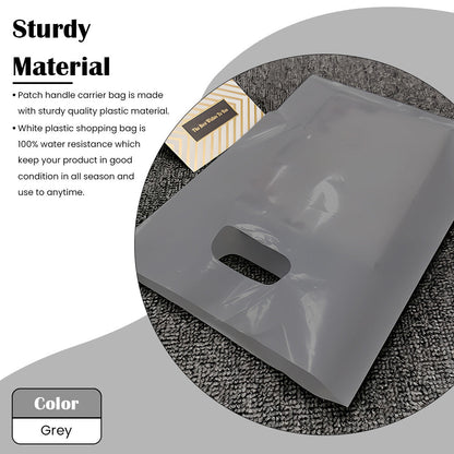Plastic Patch Handle Carrier Bags Strong Handle Takeaway Plastic Bag for Cloths
