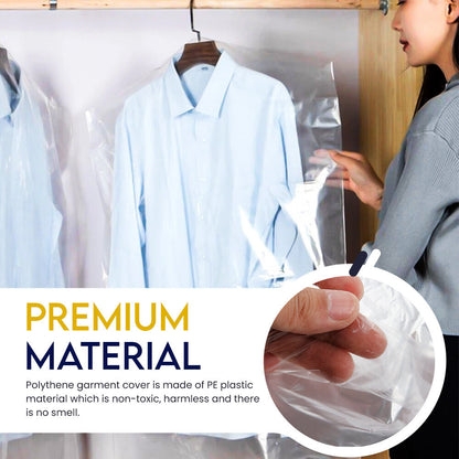 Polythene Garment Cover Roll Clear Dry Cleaner Bags on Roll for Long Dress Suits