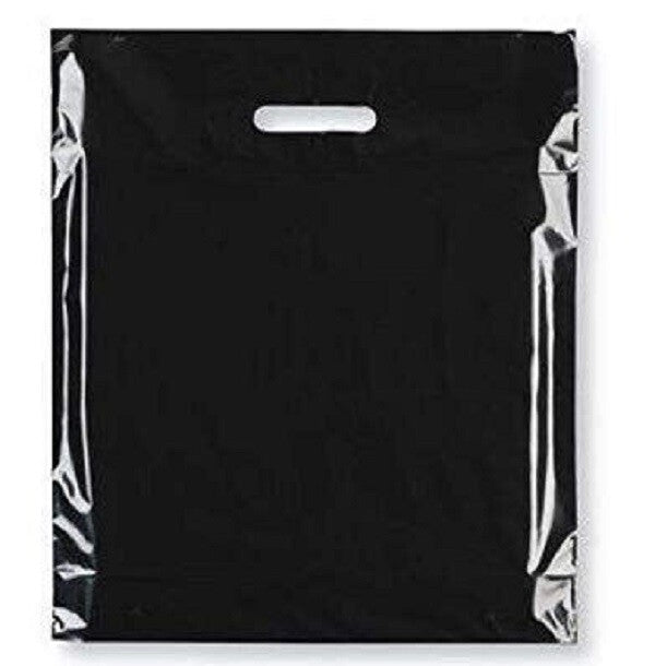 Plastic Patch Handle Carrier Bags Strong Handle Takeaway Plastic Bag for Cloths