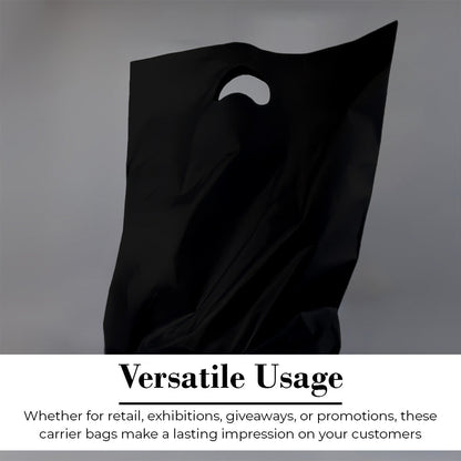 Plastic Patch Handle Carrier Bags Strong Handle Takeaway Plastic Bag for Cloths