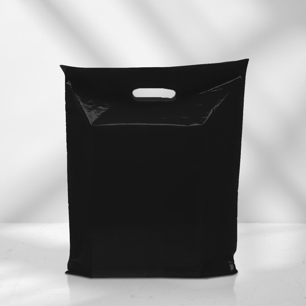 Plastic Patch Handle Carrier Bags Strong Handle Takeaway Plastic Bag for Cloths