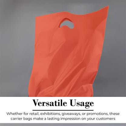 Plastic Patch Handle Carrier Bags Strong Handle Takeaway Plastic Bag for Cloths